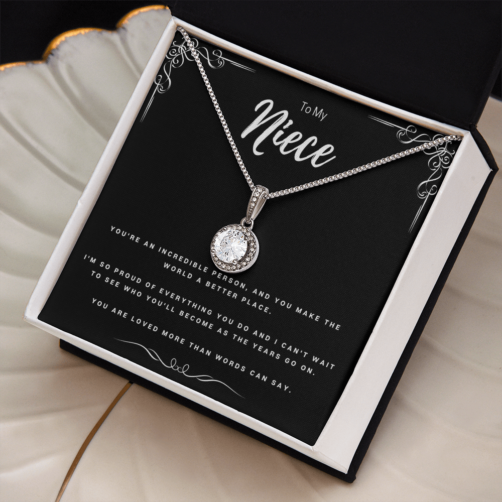 Best Gifts 305-To My Niece Eternal Hope Necklace with Inspirational Quote from Aunt or Uncle