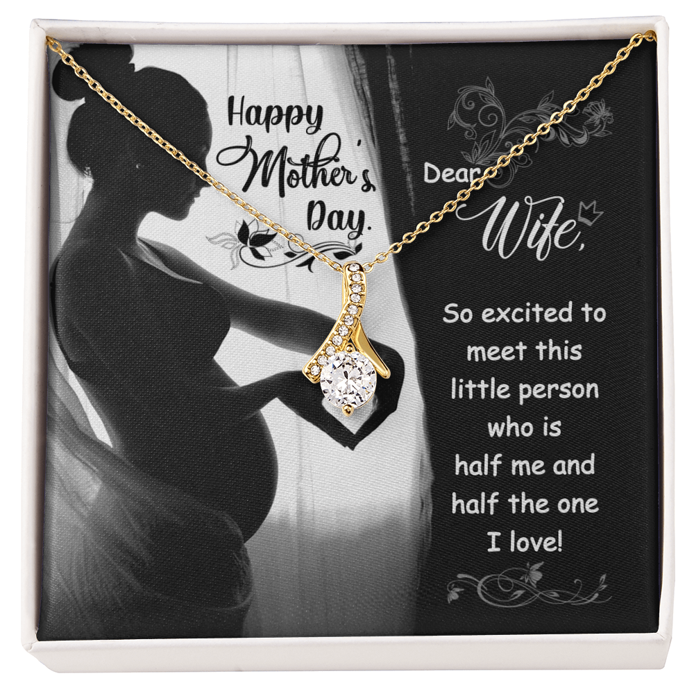 Best Gifts 305-To My Wife Alluring Beauty Necklace with Cubic Zirconia