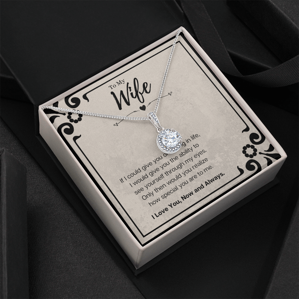 Best Gifts 305-To My Wife Eternal Hope Necklace with Cubic Zirconia