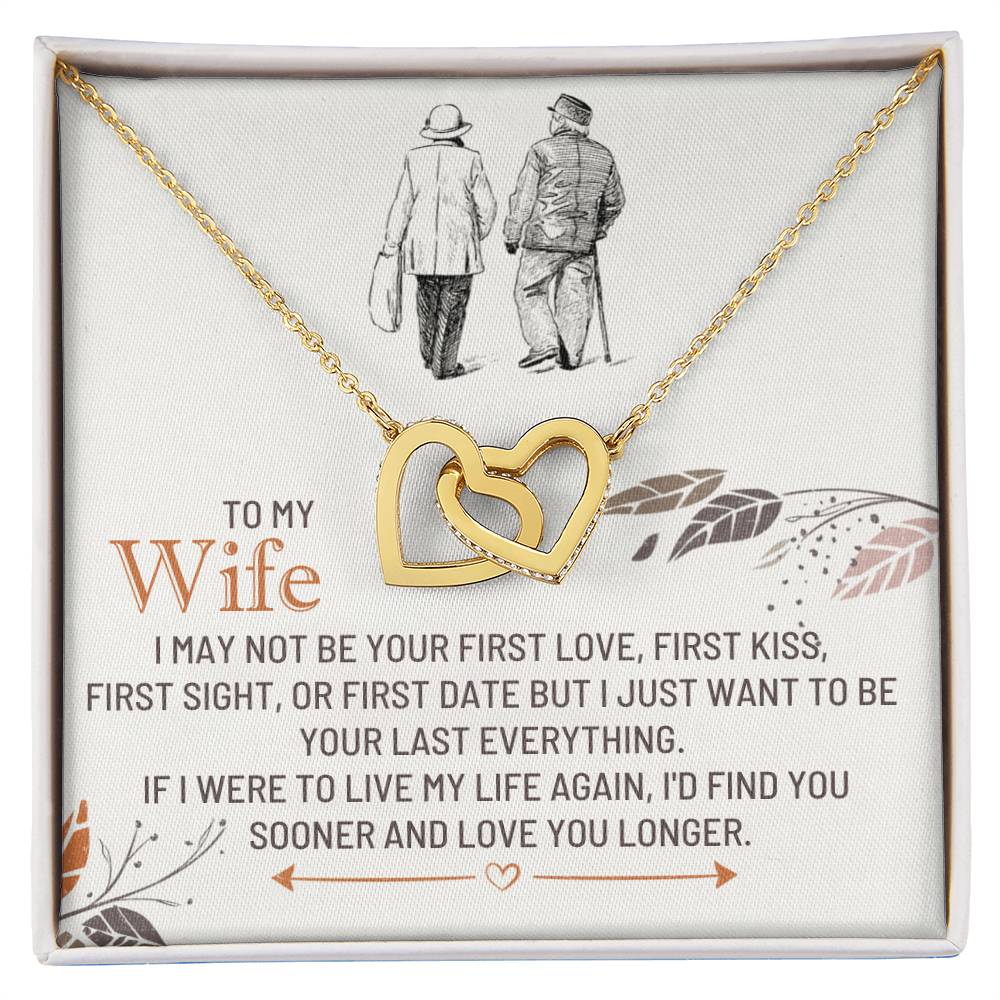 Christian Gifts 305-To My Wife Find You Sooner Hearts Necklace – Romantic Gift for Her