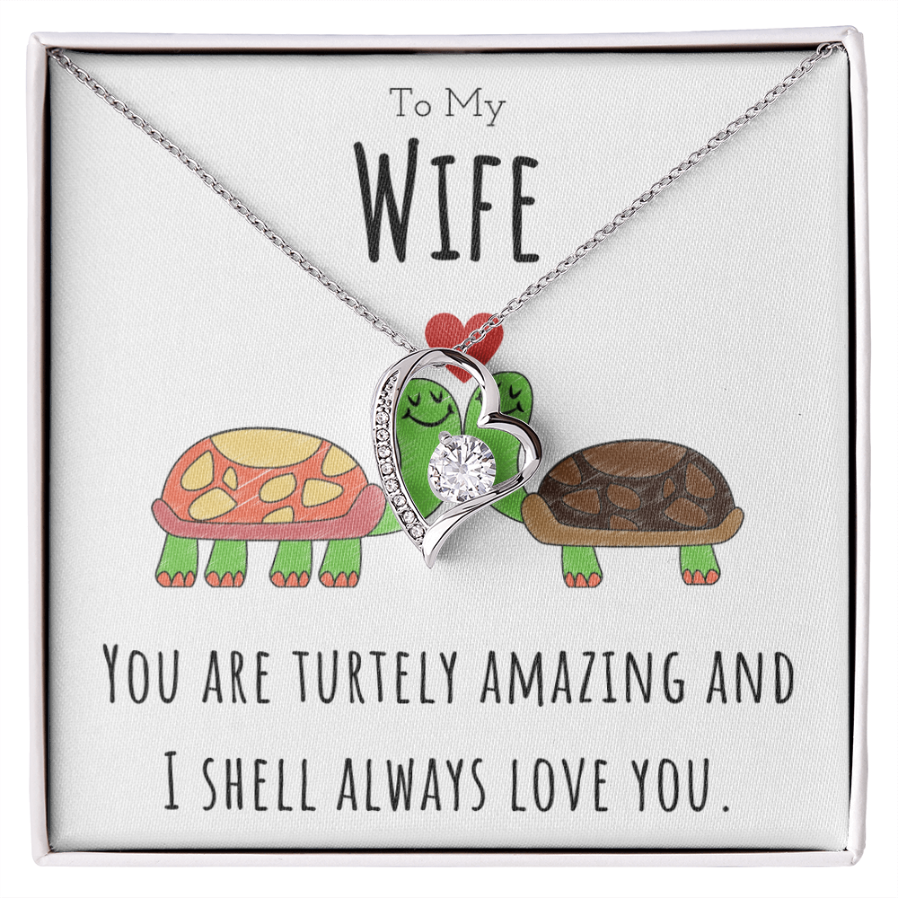 Best Gifts 305-To My Wife Turtley Amazing Forever Love CZ Necklace