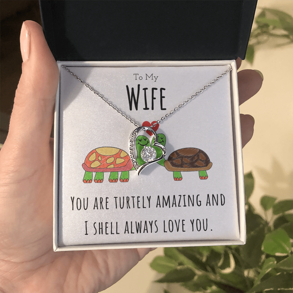 Best Gifts 305-To My Wife Turtley Amazing Forever Love CZ Necklace