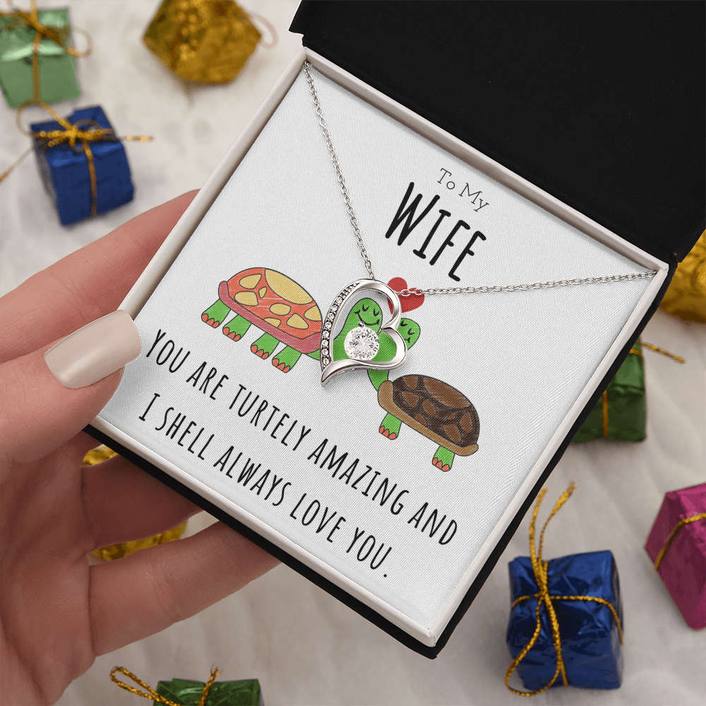 Best Gifts 305-To My Wife Turtley Amazing Forever Love CZ Necklace