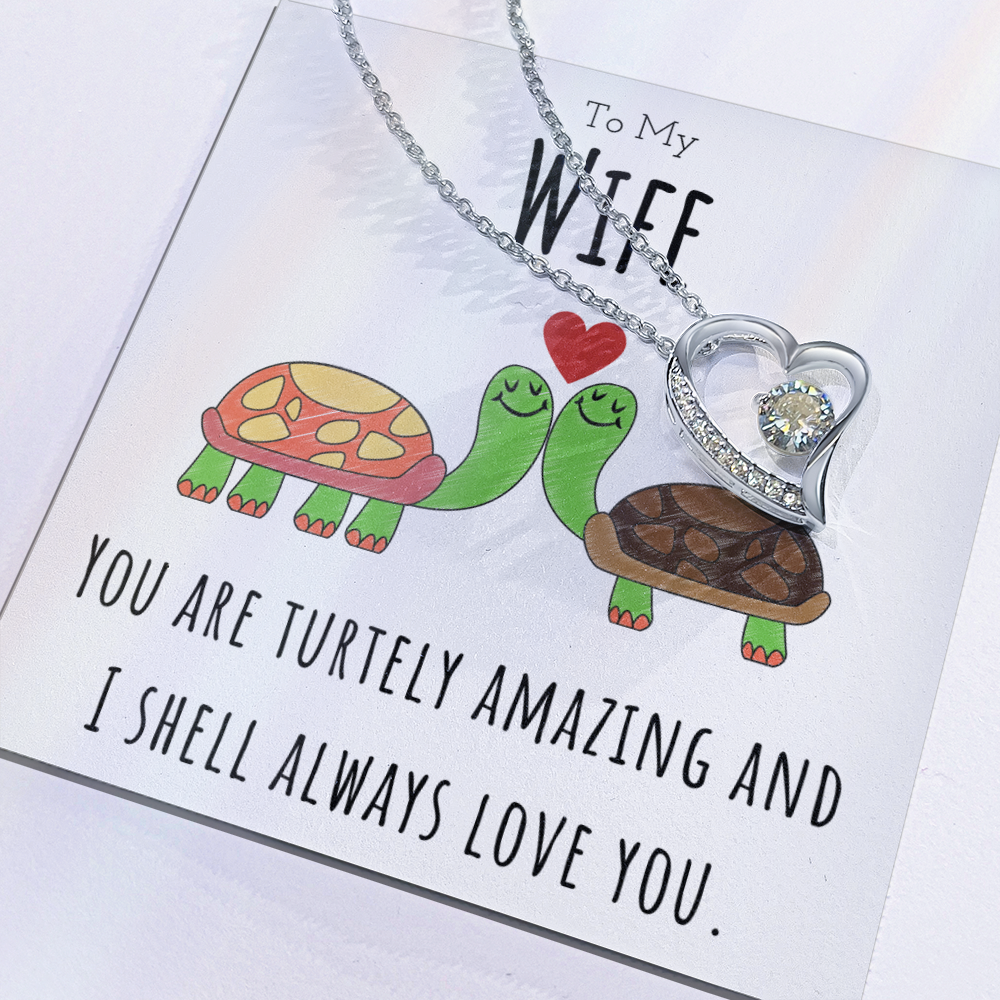 Best Gifts 305-To My Wife Turtley Amazing Forever Love CZ Necklace