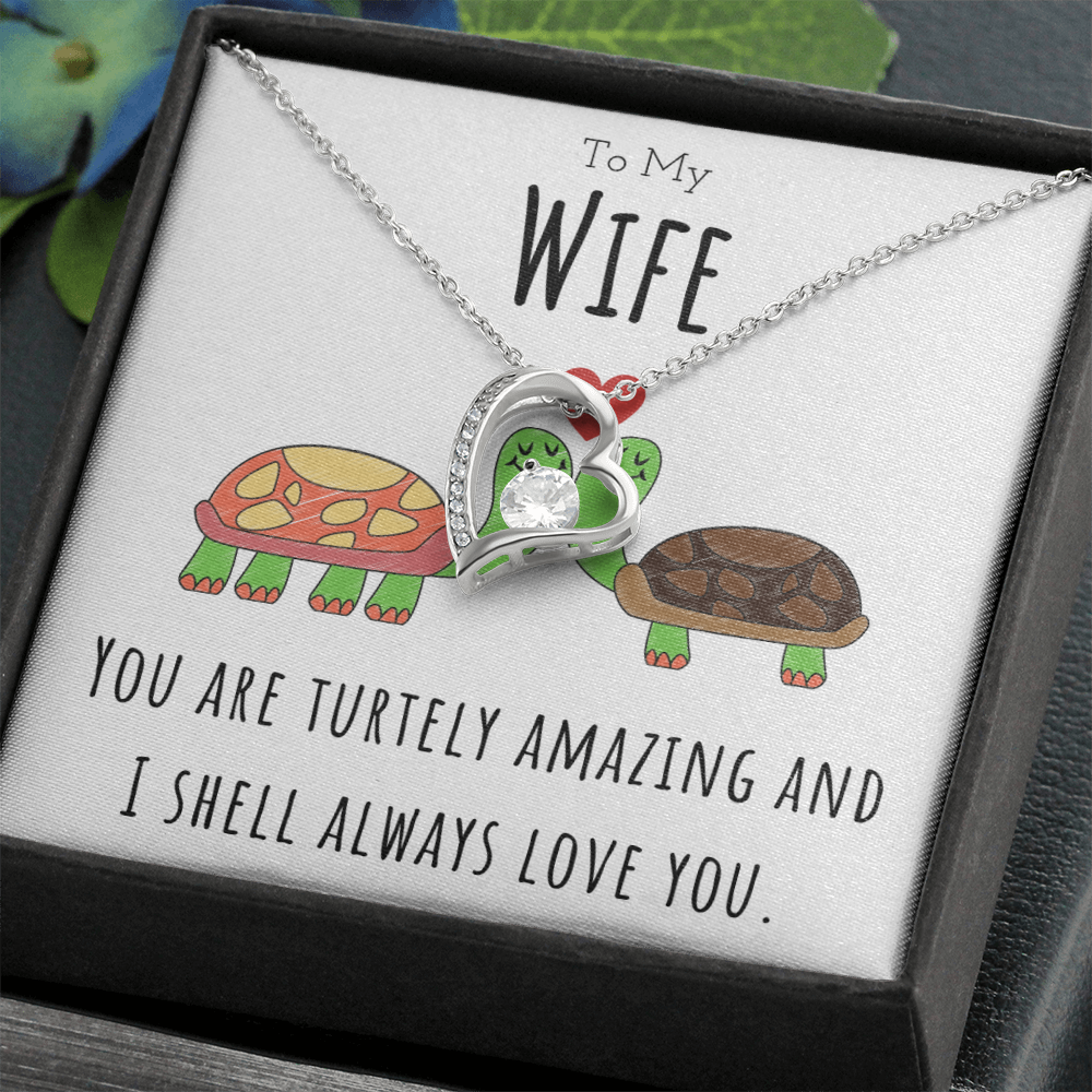 Best Gifts 305-To My Wife Turtley Amazing Forever Love CZ Necklace