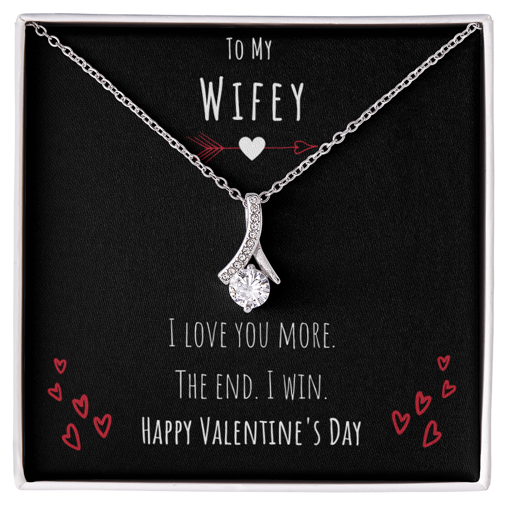Best Gifts 305-Wifey Valentine’s Day Necklace from Husband Gift