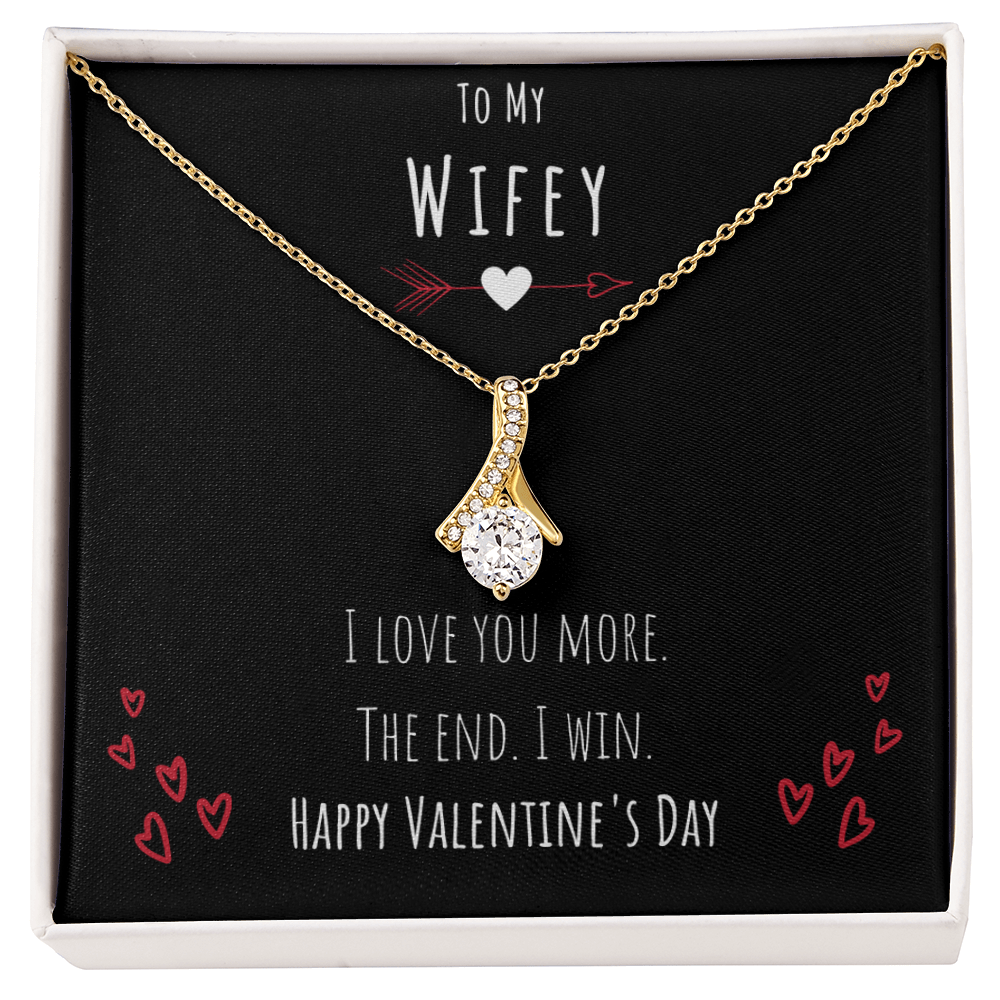 Best Gifts 305-Wifey Valentine’s Day Necklace from Husband Gift