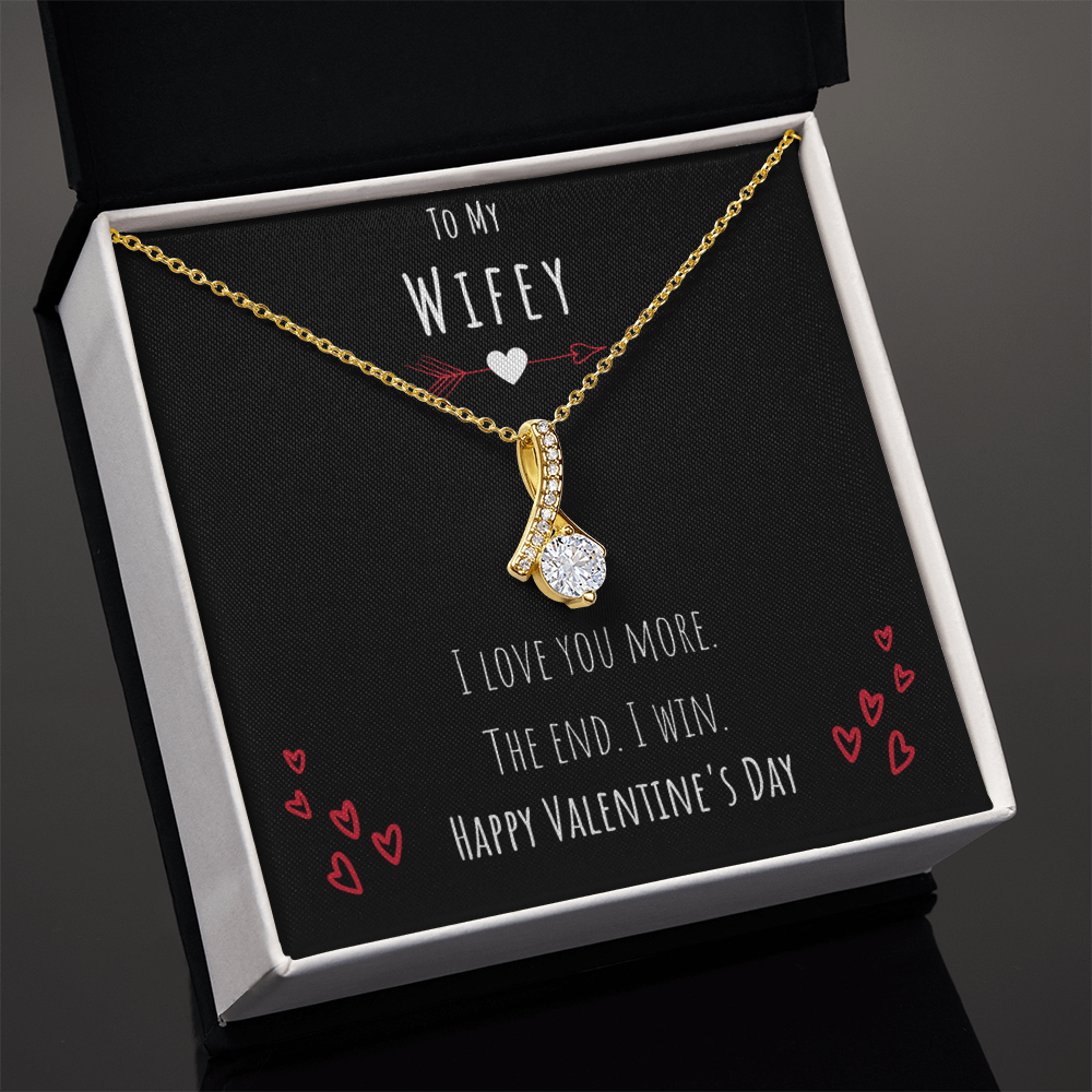 Best Gifts 305-Wifey Valentine’s Day Necklace from Husband Gift
