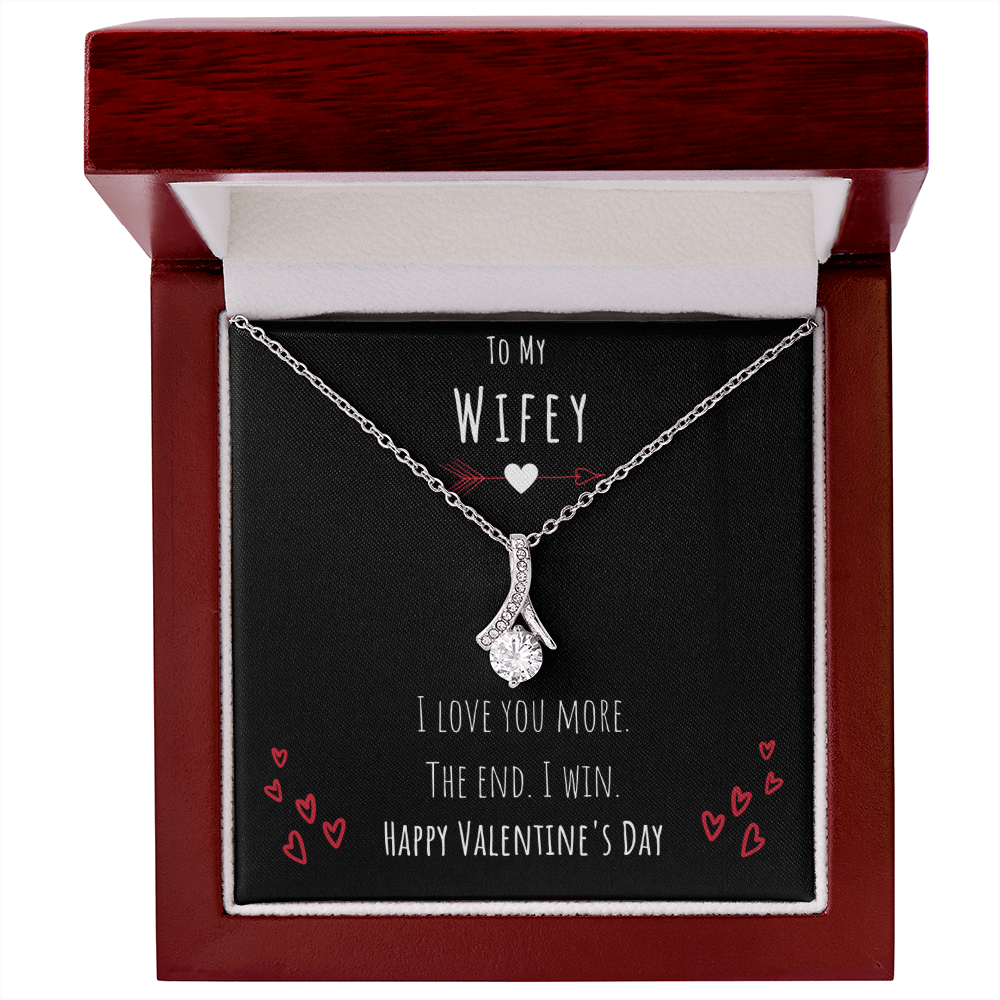 Best Gifts 305-Wifey Valentine’s Day Necklace from Husband Gift