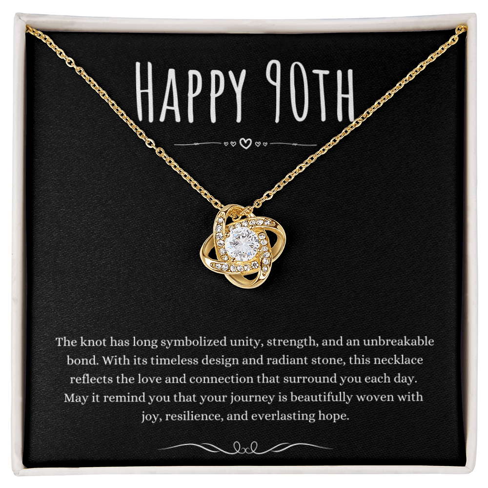 Best Gifts 305 - 90th Birthday Necklace for Her – Love Knot Gift