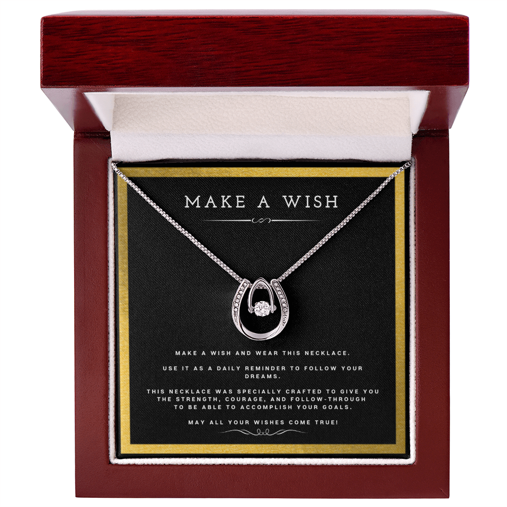 Best Gifts 305 - Make a Wish Pendant Necklace Inspirational Gift for Her