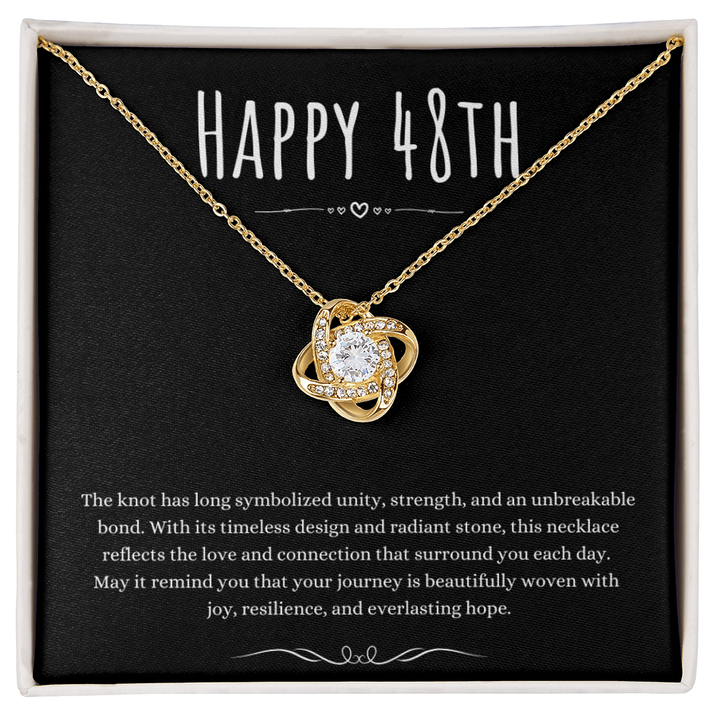 Best Gifts 305 48th Birthday Love Knot Necklace Gift for Her