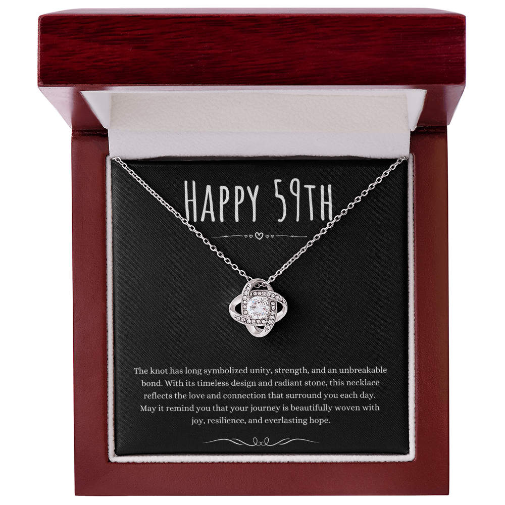 Best Gifts 305 59th Birthday Love Knot Necklace Gift for Her