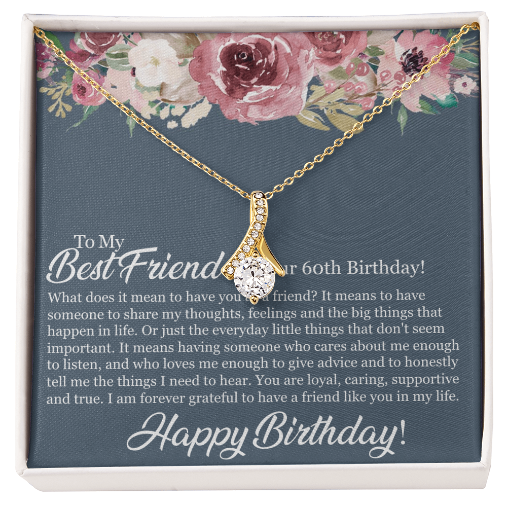 Best Gifts 305 Best Friend 60th Birthday Necklace Gift