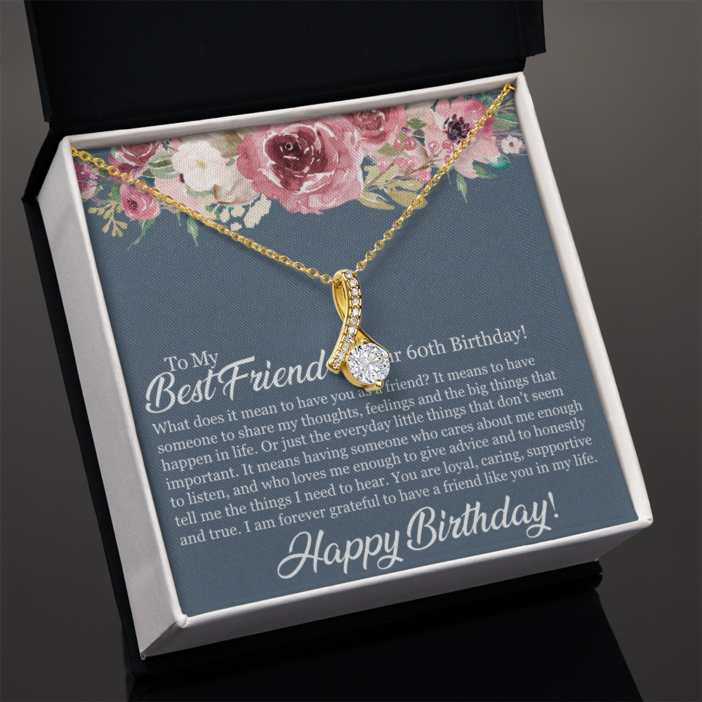 Best Gifts 305 Best Friend 60th Birthday Necklace Gift
