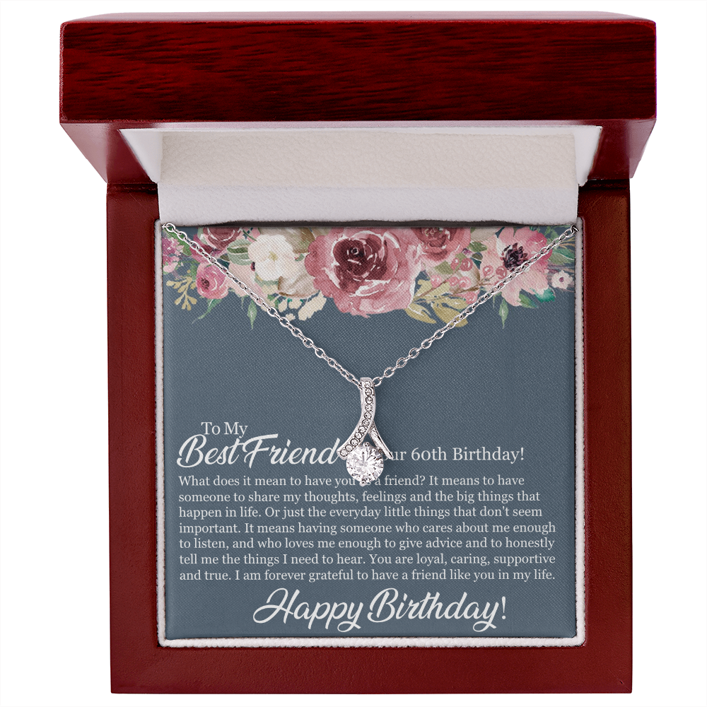Best Gifts 305 Best Friend 60th Birthday Necklace Gift