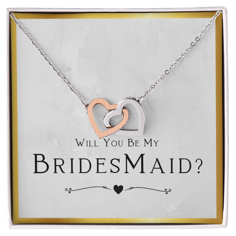 Best Gifts 305 Bridesmaid Interlocking Hearts Necklace Proposal Gift