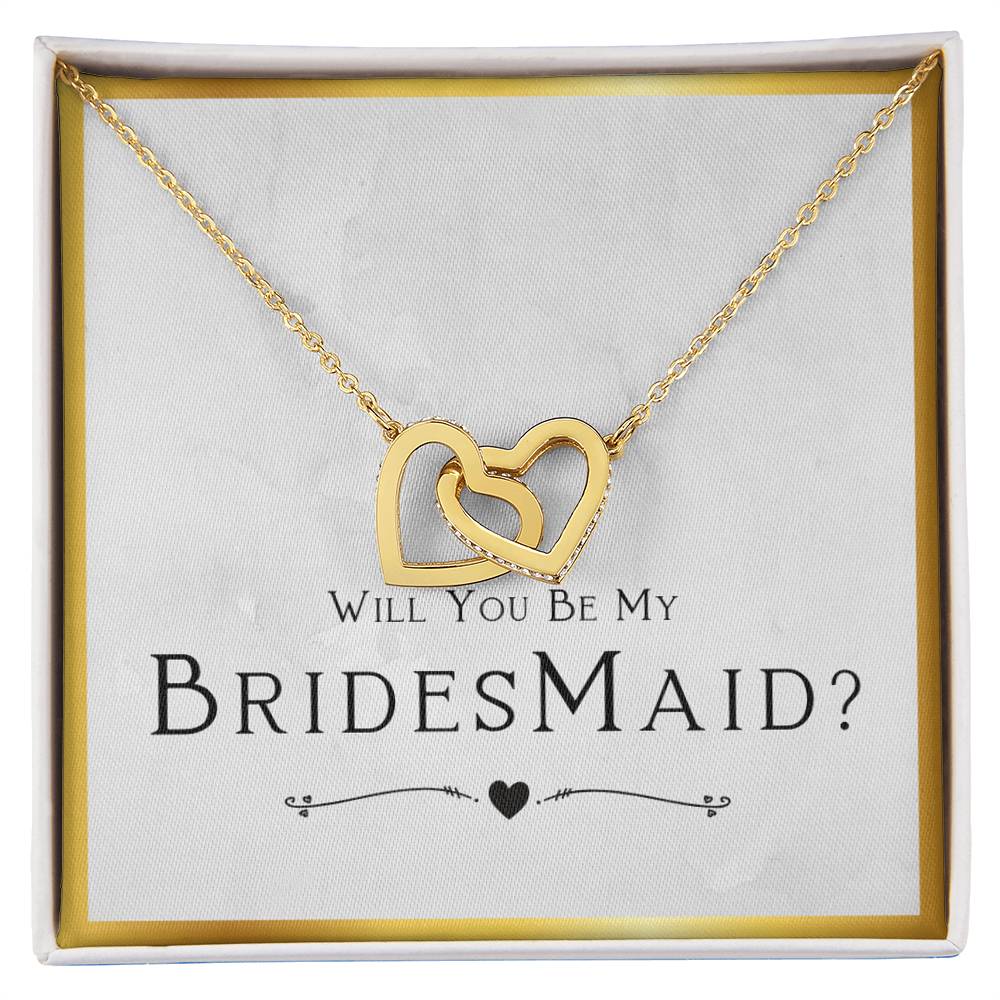 Best Gifts 305 Bridesmaid Interlocking Hearts Necklace Proposal Gift