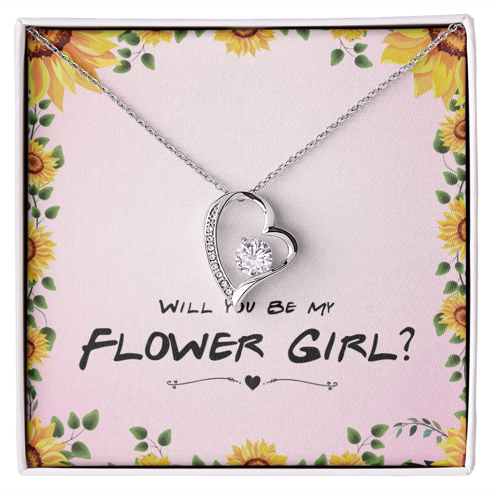 Best Gifts 305 Flower Girl Gift Forever Love Necklace Proposal