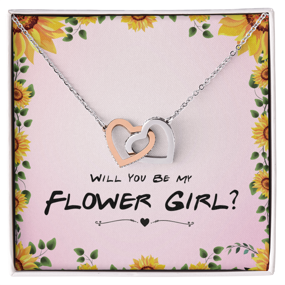 Best Gifts 305 Flower Girl Gift Interlocking Hearts Necklace Proposal