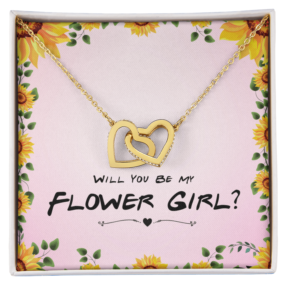 Best Gifts 305 Flower Girl Gift Interlocking Hearts Necklace Proposal