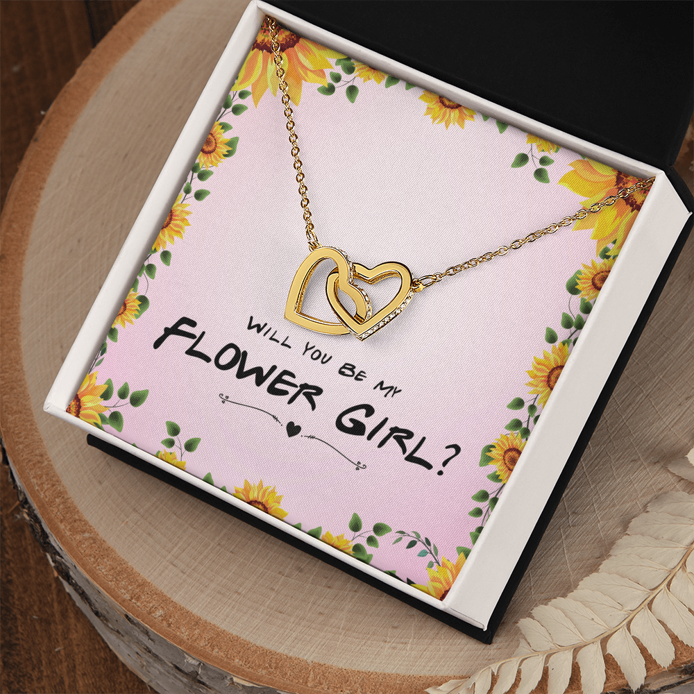 Best Gifts 305 Flower Girl Gift Interlocking Hearts Necklace Proposal