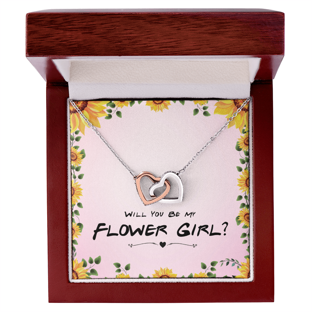 Best Gifts 305 Flower Girl Gift Interlocking Hearts Necklace Proposal