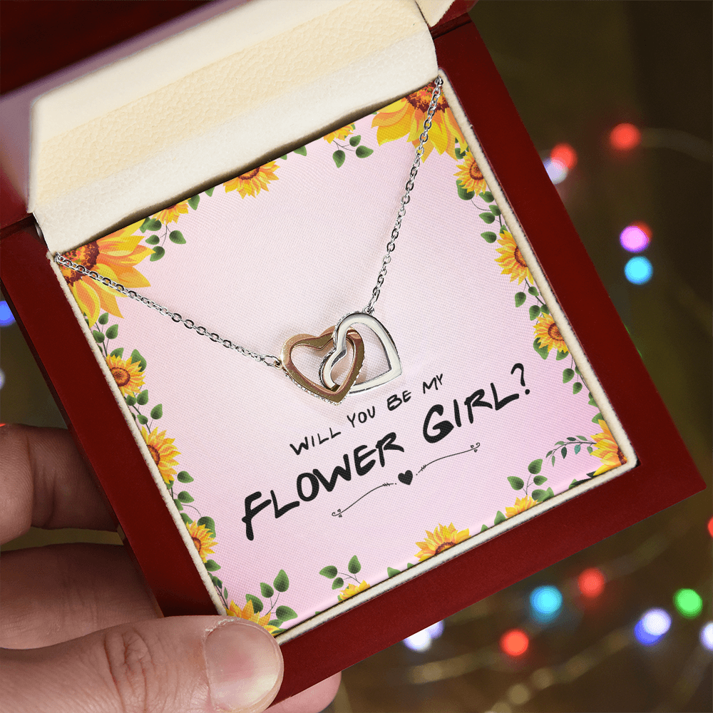 Best Gifts 305 Flower Girl Gift Interlocking Hearts Necklace Proposal
