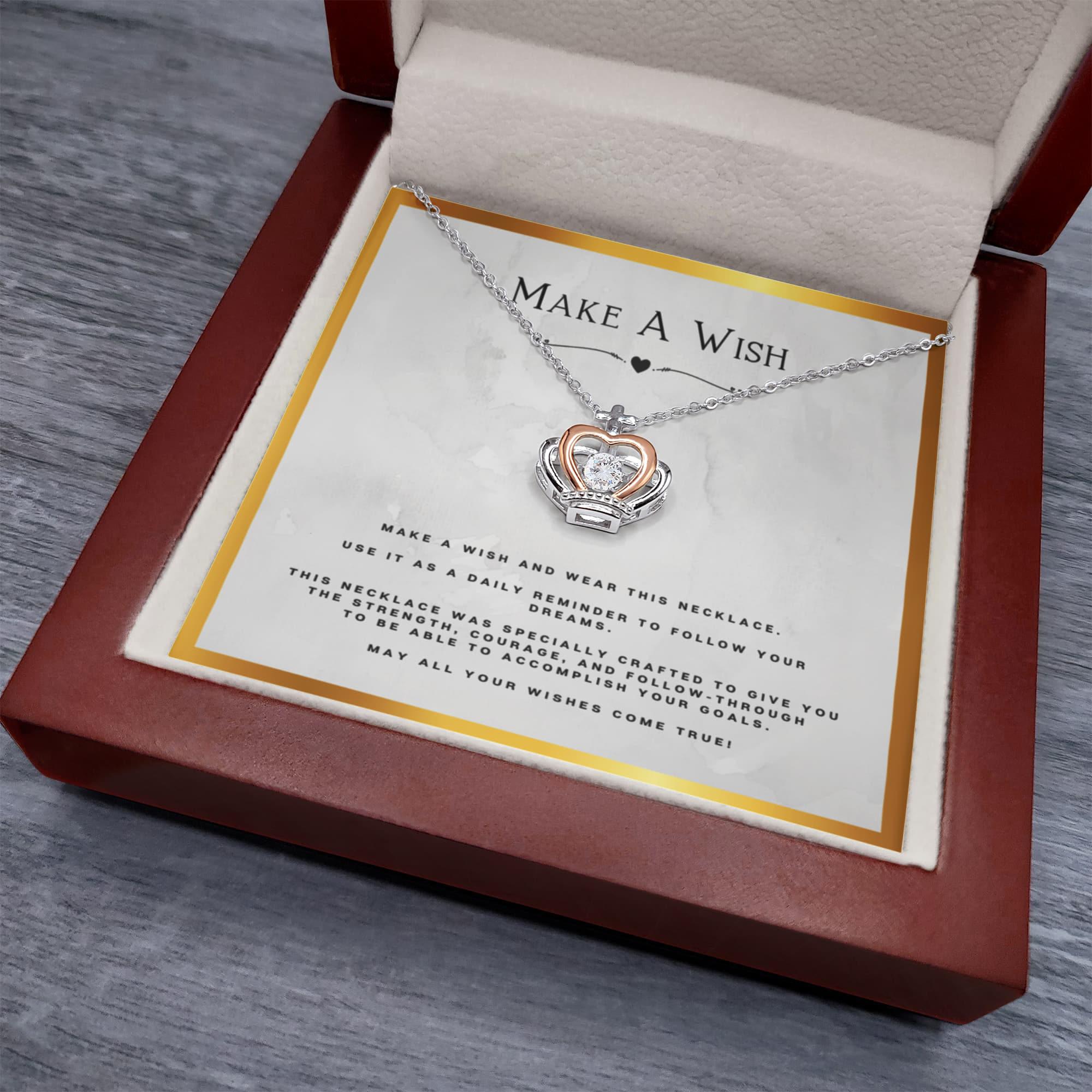 Best Gifts 305 Gifts for Women Crown Necklace Make a Wish Jewelry