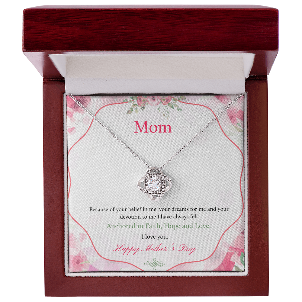 Best Gifts 305 Mom Love Knot Necklace Mother’s Day Gift