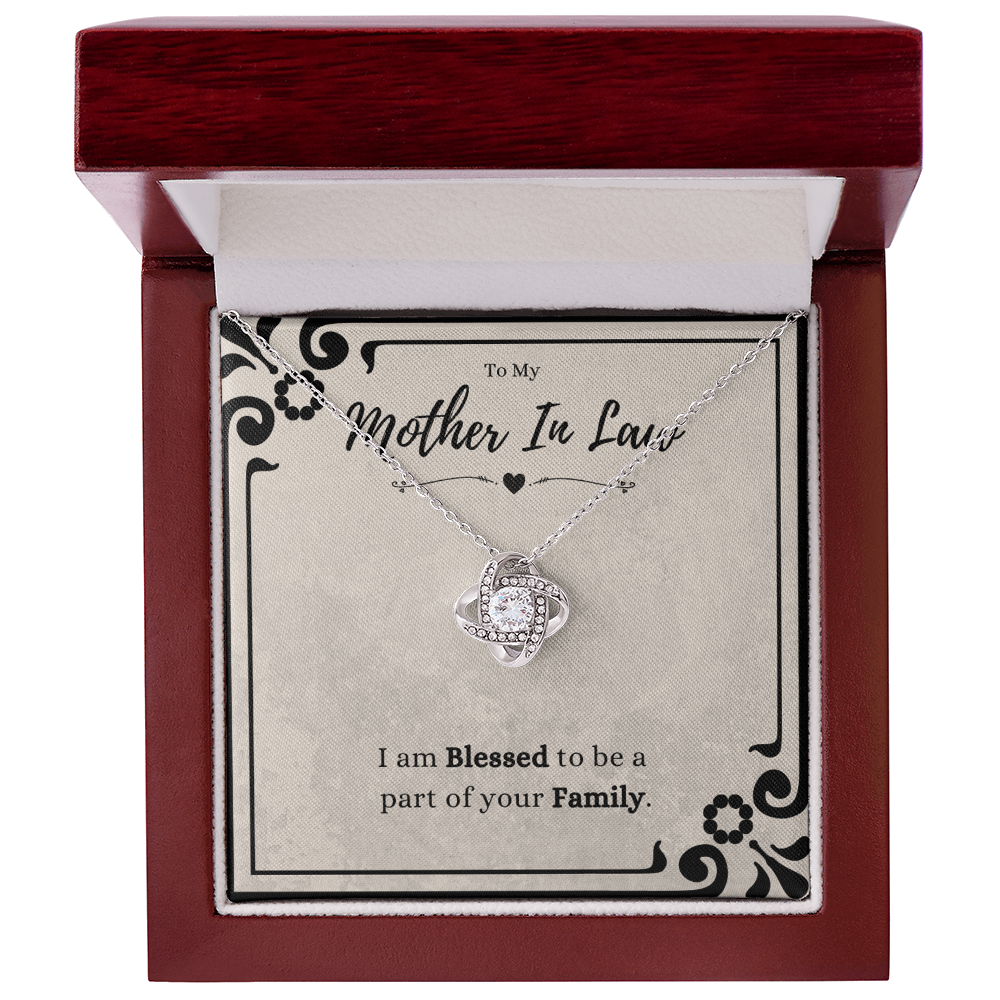 Best Gifts 305 Mother in Law Love Knot Necklace – Blessed Family Gift