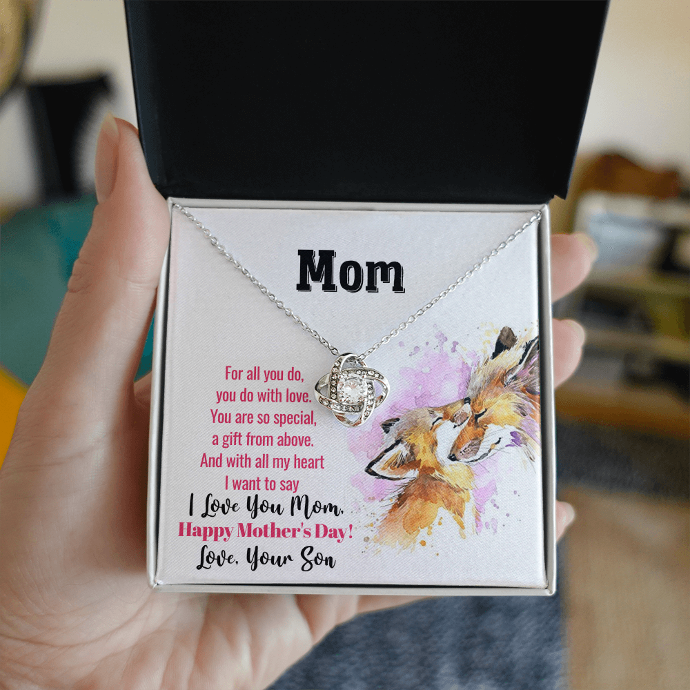 Best Gifts 305 Mother’s Day Love Knot Necklace Gift for Mom