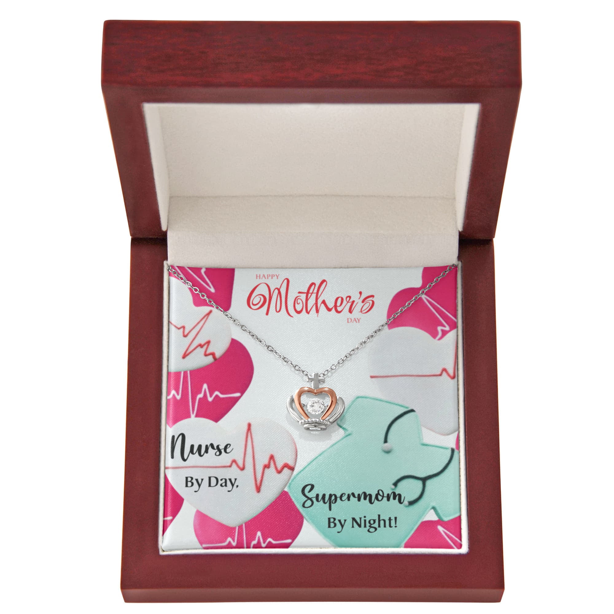 Best Gifts 305 Nurse Mom Crown Necklace Mother’s Day Gift