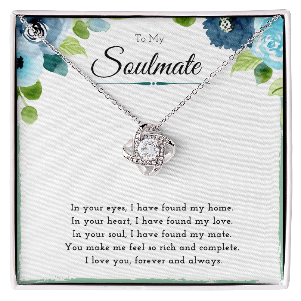 Best Gifts 305 Soulmate Necklace for Her Love Knot Jewelry
