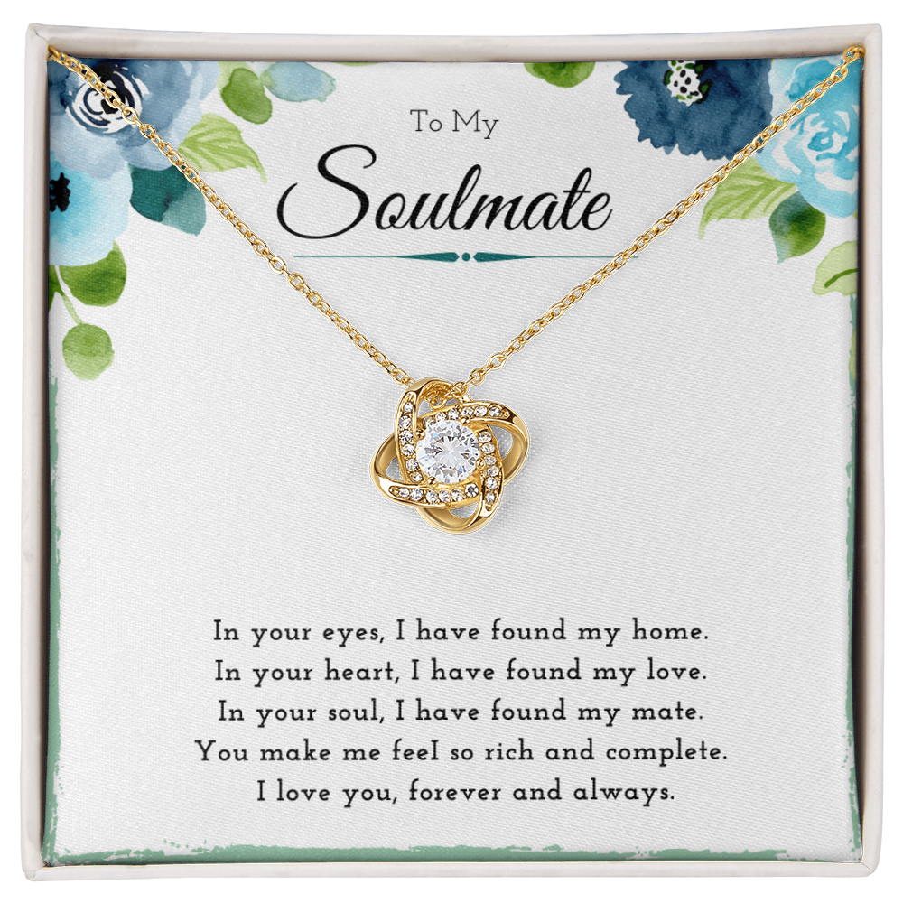 Best Gifts 305 Soulmate Necklace for Her Love Knot Jewelry