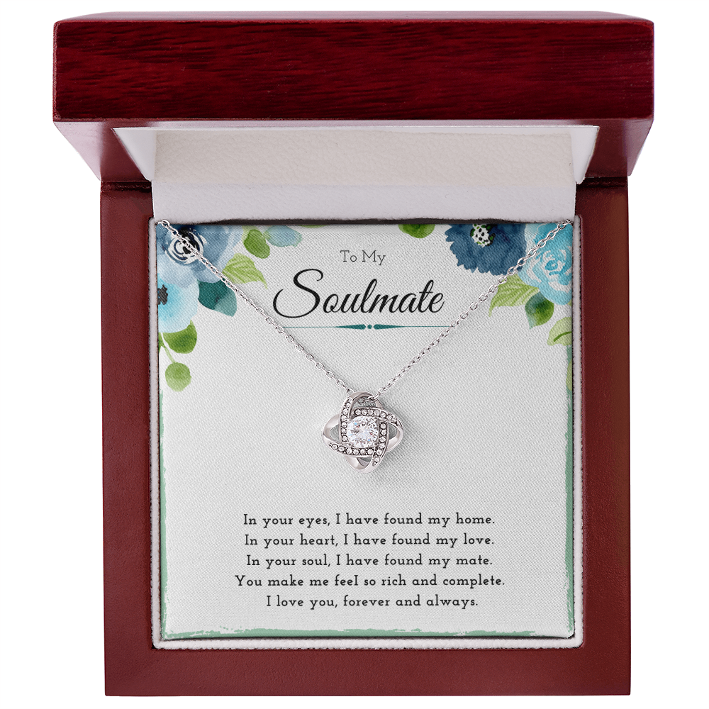 Best Gifts 305 Soulmate Necklace for Her Love Knot Jewelry