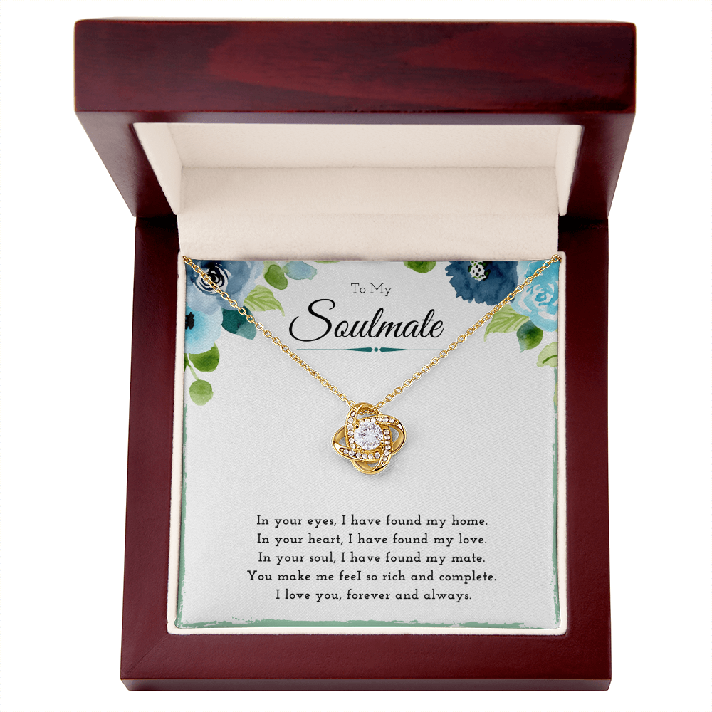 Best Gifts 305 Soulmate Necklace for Her Love Knot Jewelry