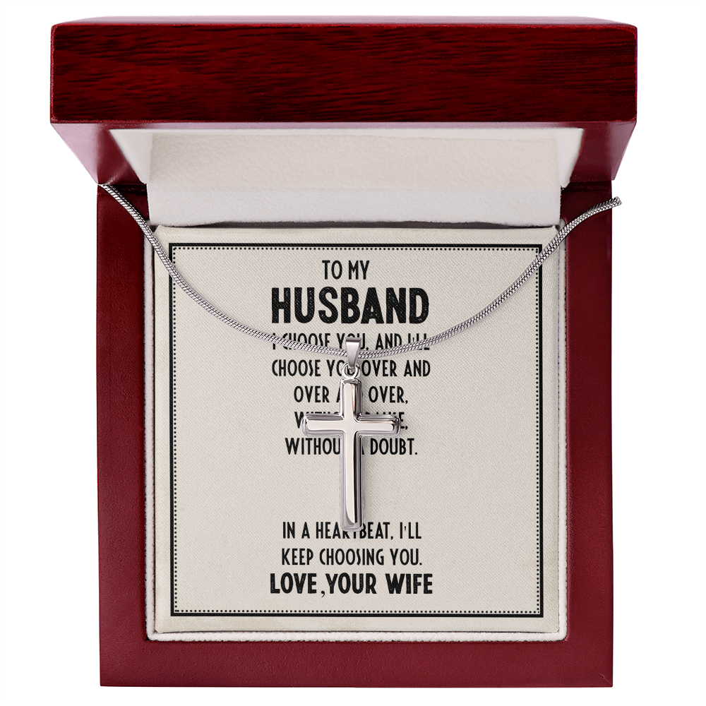 Best Gifts 305 To My Husband Cross Necklace Faith Gift from Wife
