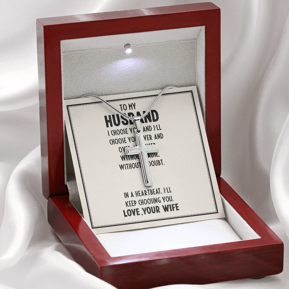 Best Gifts 305 To My Husband Cross Necklace Faith Gift from Wife