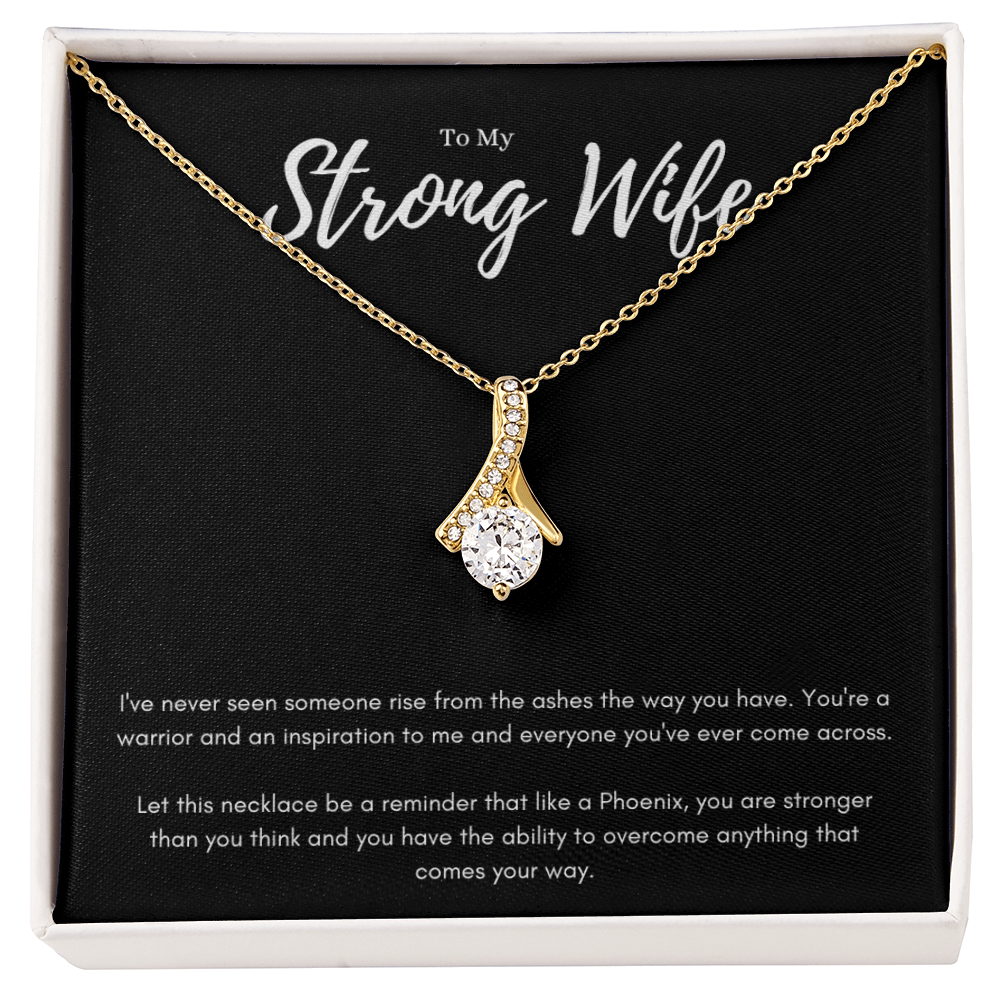 Best Gifts 305 To My Strong Wife Alluring Beauty Necklace Gift