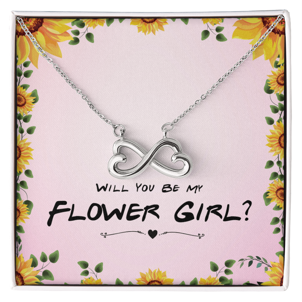 Endless Love Jewelry Flower Girl Necklace Gift – Endless Love Infinity Heart
