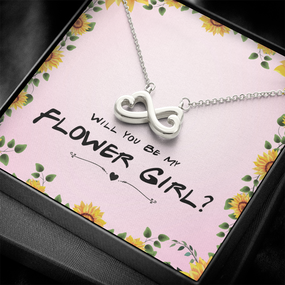 Endless Love Jewelry Flower Girl Necklace Gift – Endless Love Infinity Heart