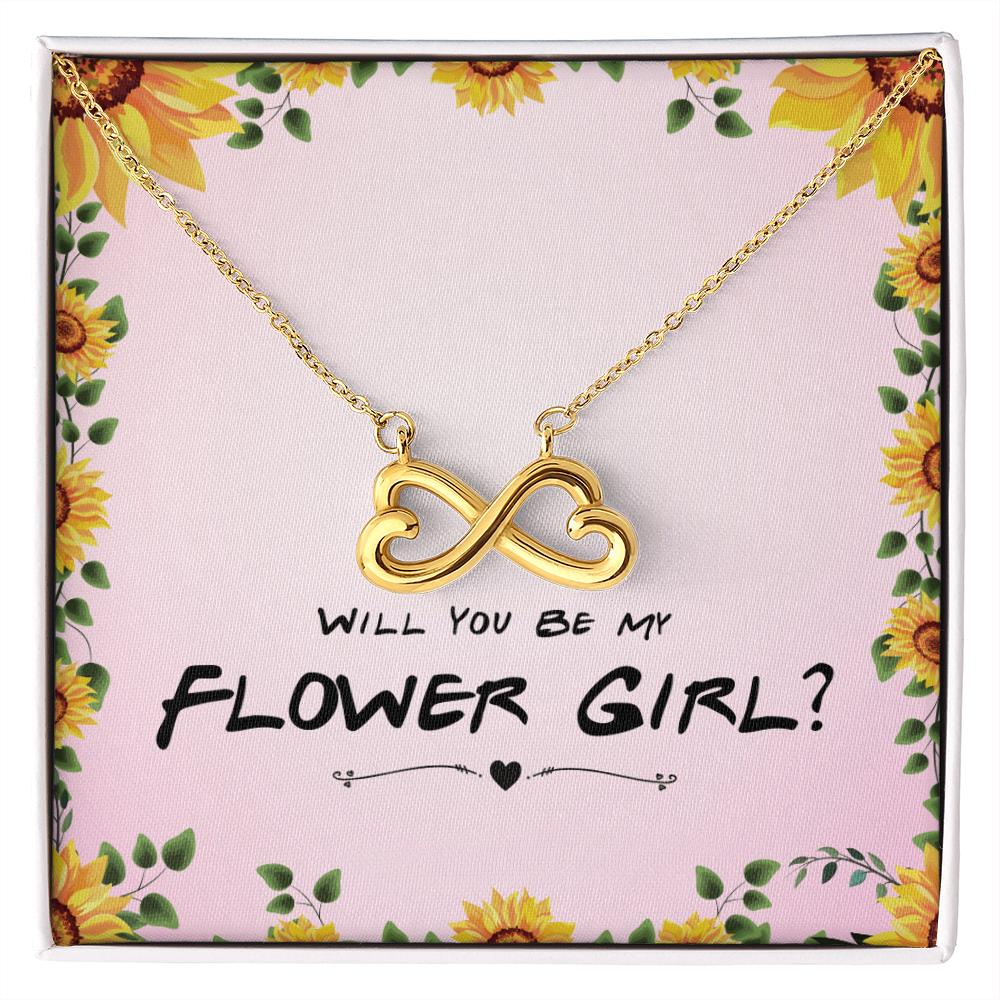 Endless Love Jewelry Flower Girl Necklace Gift – Endless Love Infinity Heart