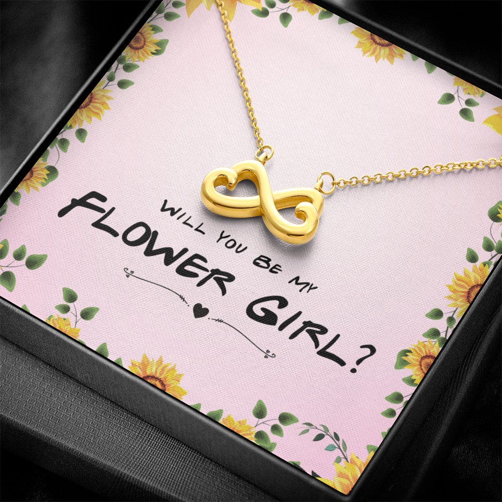 Endless Love Jewelry Flower Girl Necklace Gift – Endless Love Infinity Heart
