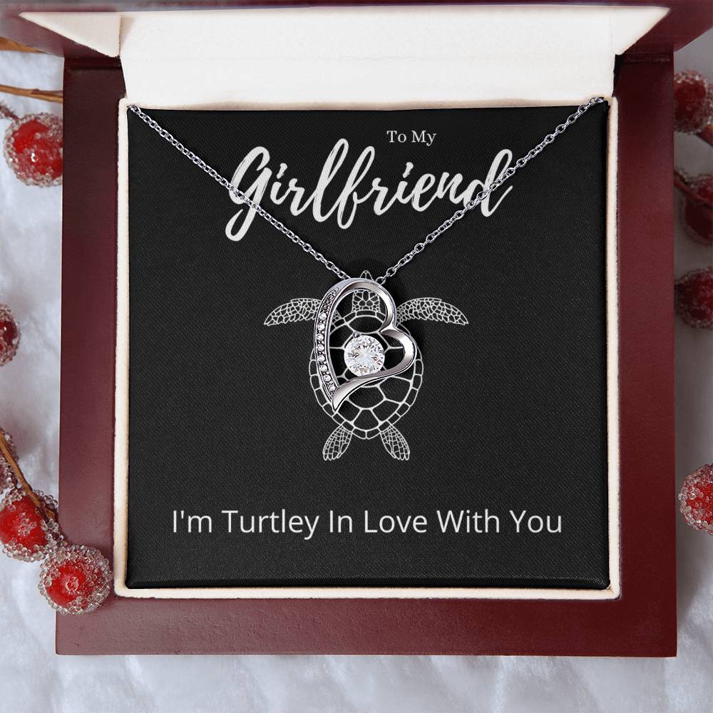 Funny Girlfriend Forever Love Necklace Anniversary Gift From Boyfriend, Animal Pun Message Card Jewelry Birthday Present From Him, Gag Gifts For Girlfriend Valentines Day by Best Gifts 305