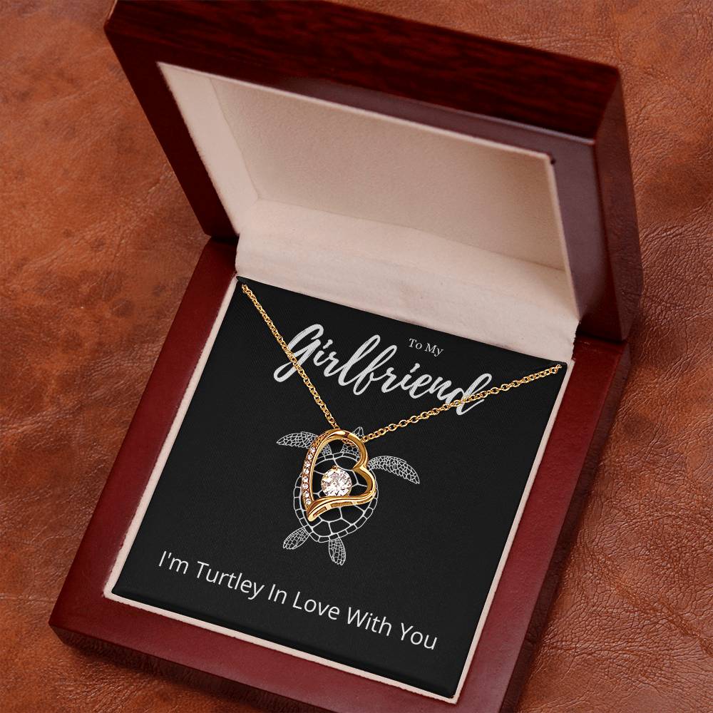 Funny Girlfriend Forever Love Necklace Anniversary Gift From Boyfriend, Animal Pun Message Card Jewelry Birthday Present From Him, Gag Gifts For Girlfriend Valentines Day by Best Gifts 305