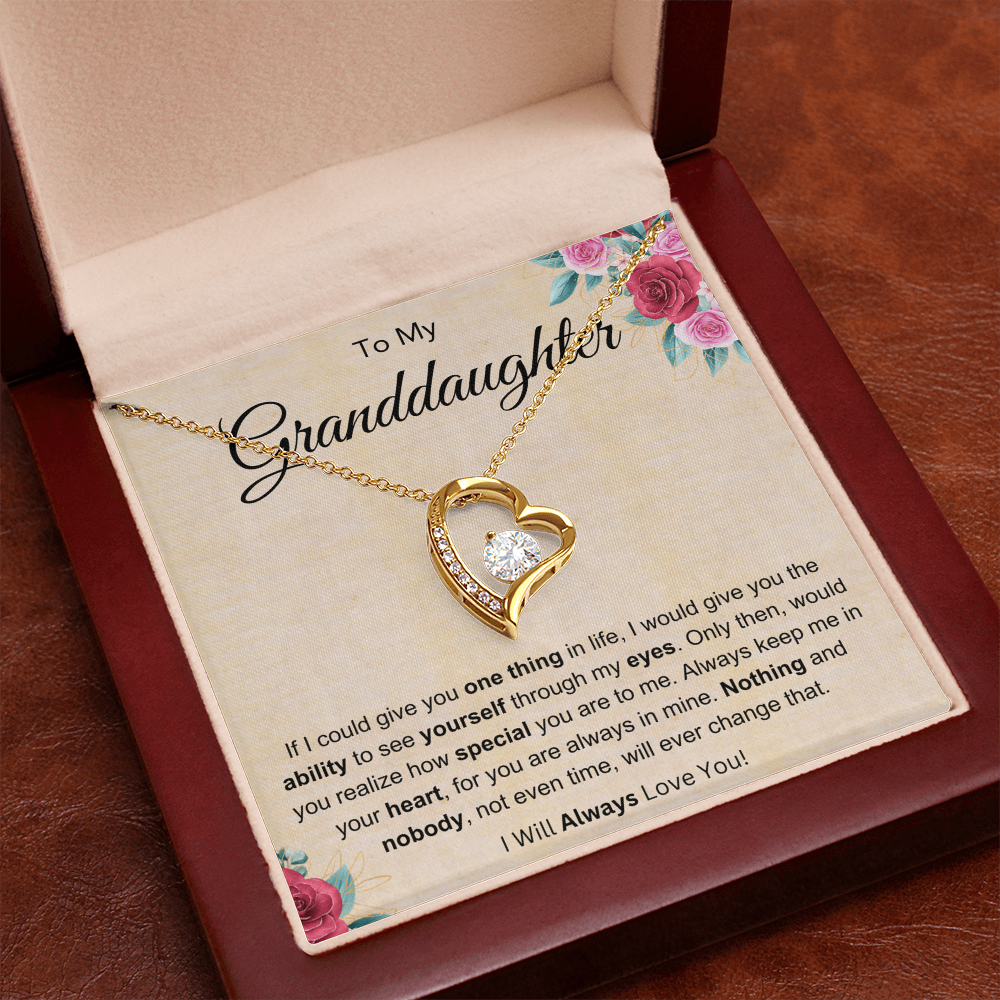 To My Granddaughter Forever Love Necklace From Grandmother, Gifts for Granddaughter, Granddaughter Birthday Gifts by Best Gifts 305
