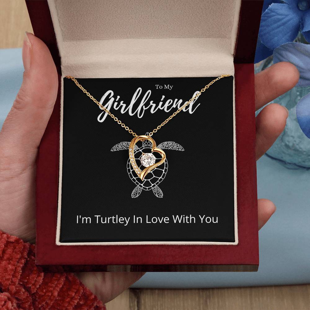 Funny Girlfriend Forever Love Necklace Anniversary Gift From Boyfriend, Animal Pun Message Card Jewelry Birthday Present From Him, Gag Gifts For Girlfriend Valentines Day by Best Gifts 305