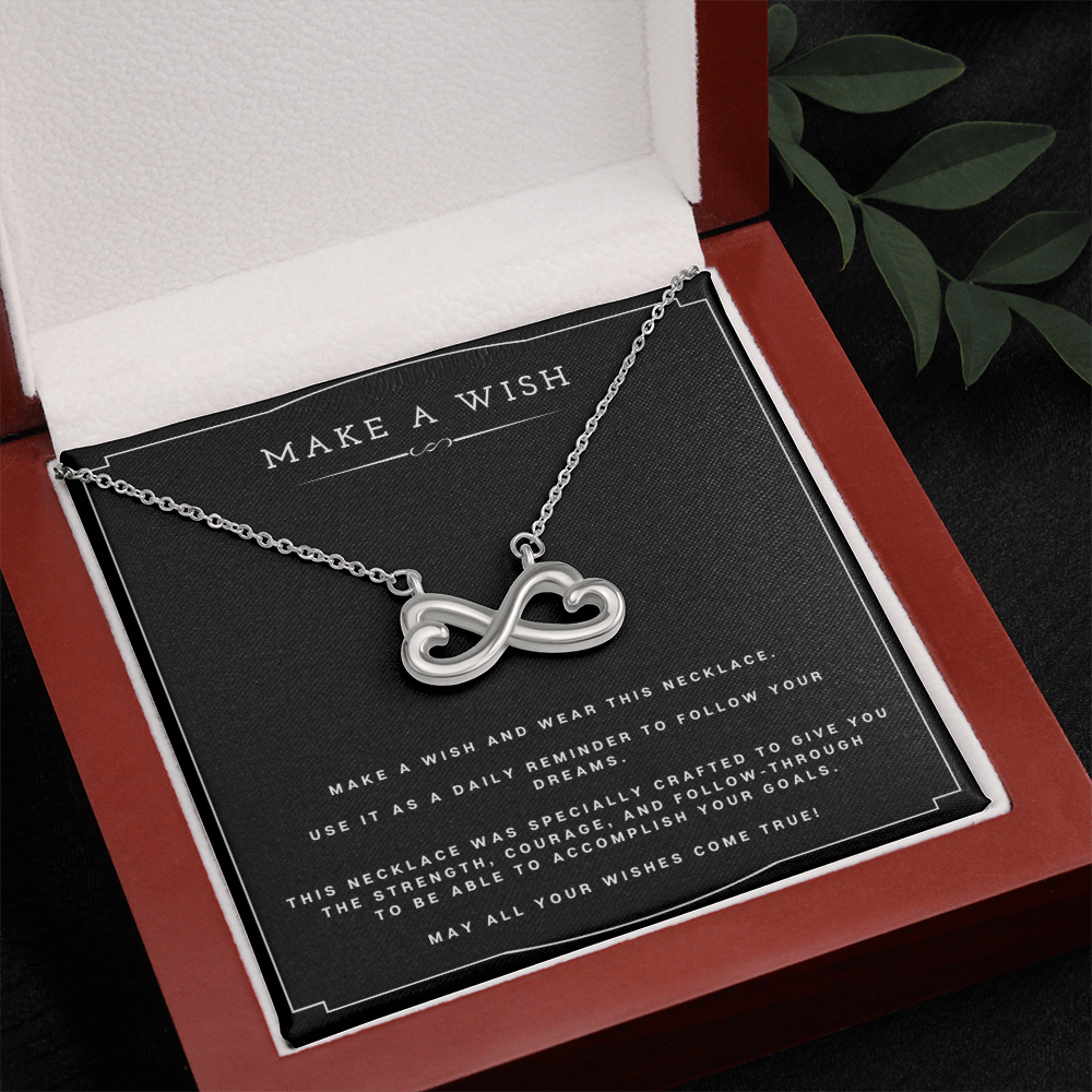 Wish Endless Love Necklace Birthday Gift Motivational Gift With Message Card Inspirational Christmas Present by Best Gifts 305