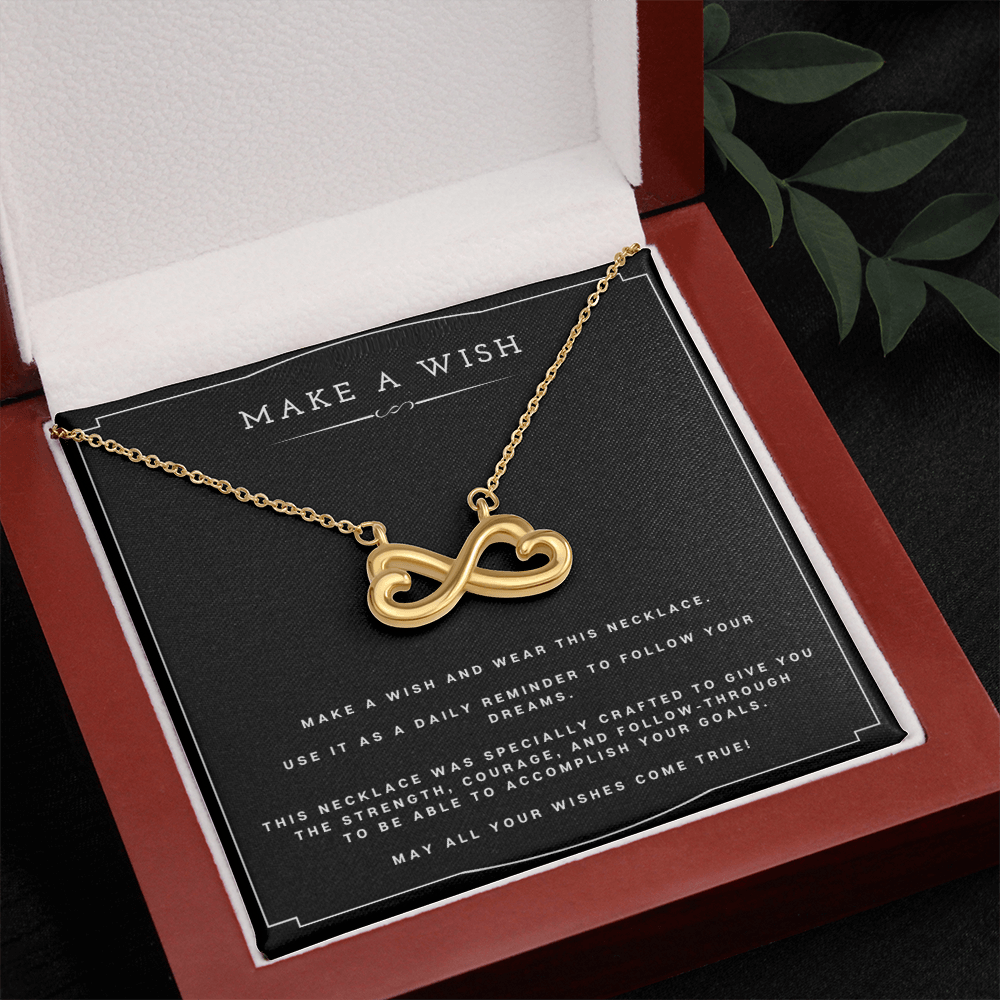 Wish Endless Love Necklace Birthday Gift Motivational Gift With Message Card Inspirational Christmas Present by Best Gifts 305